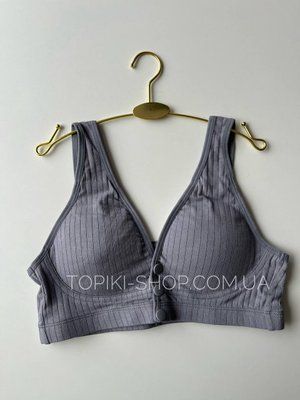 Котоновий топ на застібках сливовий, графіт, оливковий, чорний 1050-L-Графіт фото
