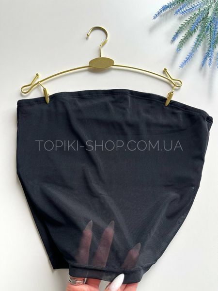 Топ-бандо в сіточку 1503-S-Чорний фото