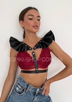 Портупея Angel з крильцями 2220305-Чорний фото