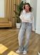 Трендова вʼязана кофтинка з топом 0108-S/M-Білий фото 2