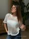 Вʼязана кофтинка з вкороченим рукавом  6678-S/M-Білий фото 11